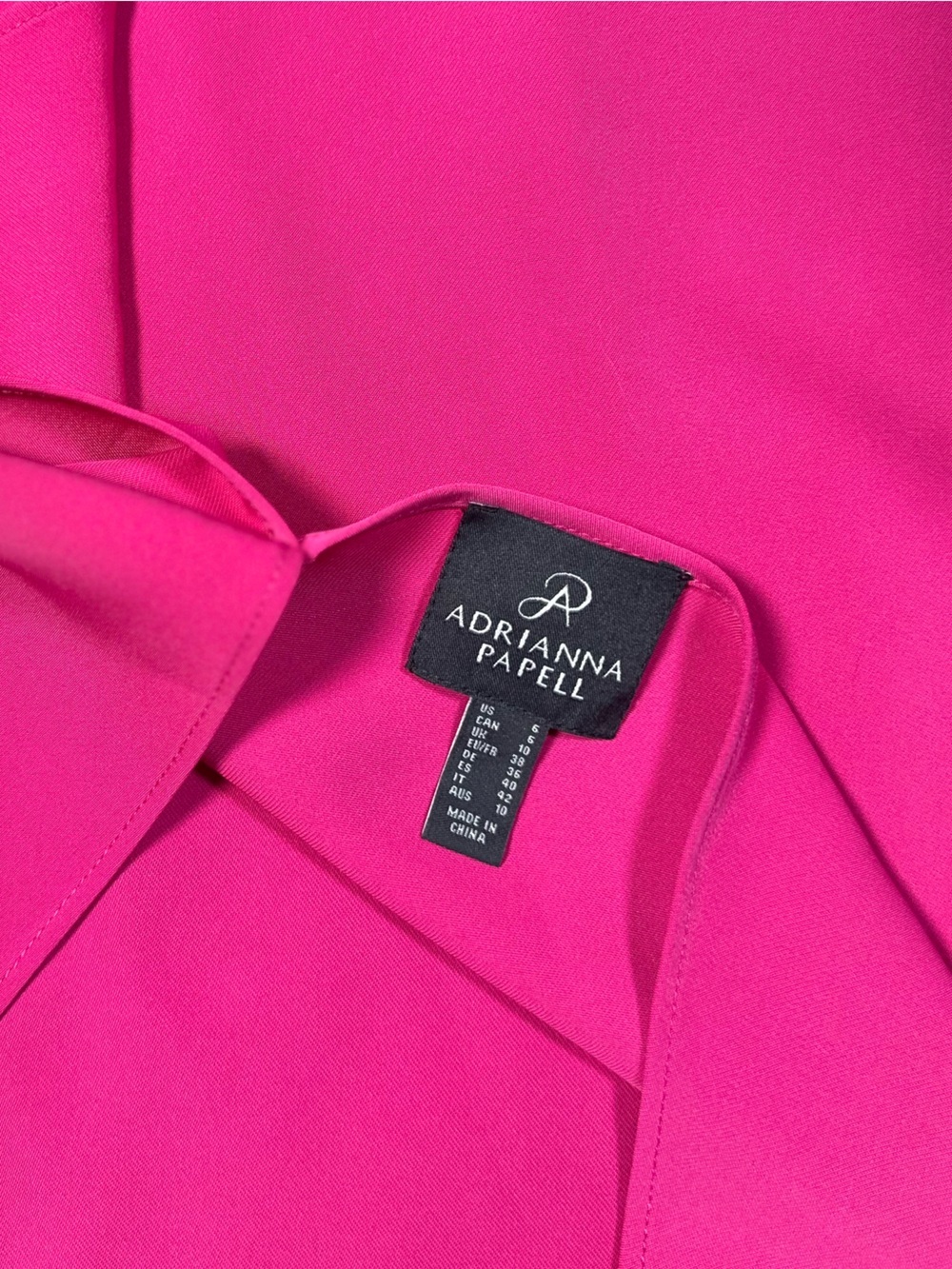 Adrianna Papell Cocktail Dress Fuchsia Size 6 - Picture 2 of 7